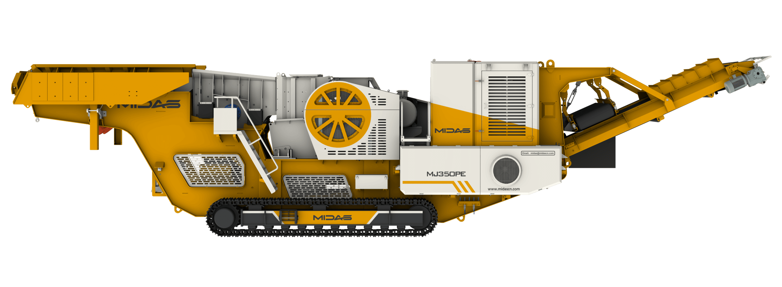 Tracked mobile crushing plant