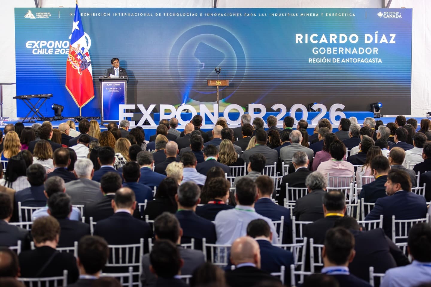 Midas planning its expansion in South America A map of South America with a pin on Chile